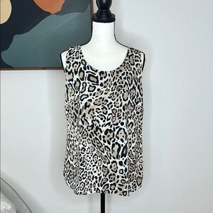 Chico's Animal Print Reversible Sleeveless Tank Top, Chico’s Size 1